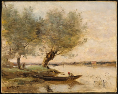 Le pêcheur - Jean-Baptiste Camille Corot - Alpha Reproduction