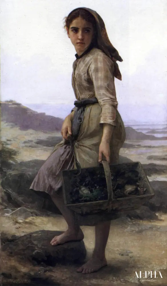 Le Pêcheur - William Bouguereau - Reproductions de tableaux et peintures haut de gamme