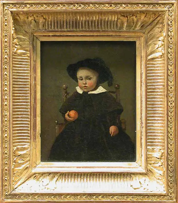 De schilder Adolphe Desbrochers, kind, huurder van een sinaasappel - Jean-Baptiste Camille Corot