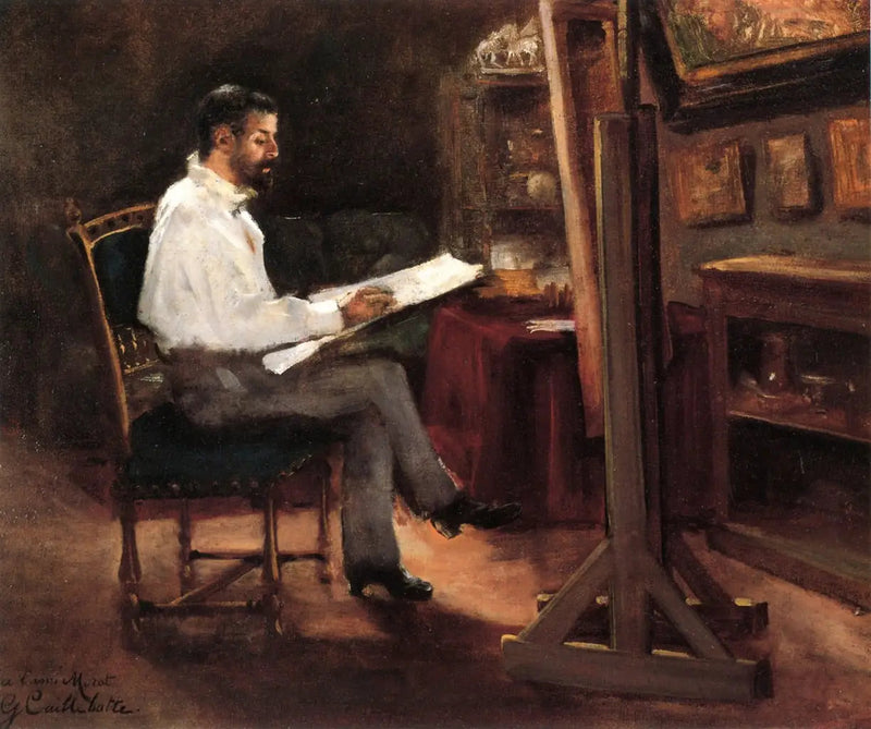 De schilder Morot in zijn atelier - Gustave Caillebotte