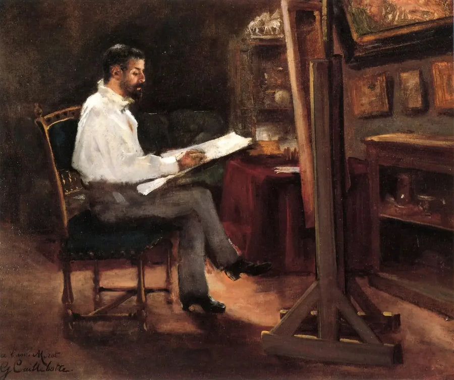 De schilder Morot in zijn atelier - Gustave Caillebotte