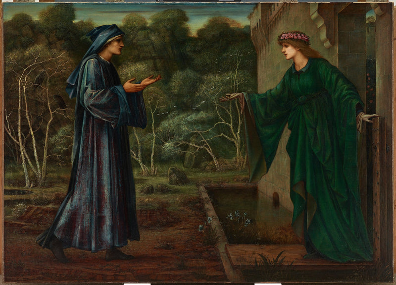 De pelgrim bij de poort van de luiheid - Edward Burne-Jones