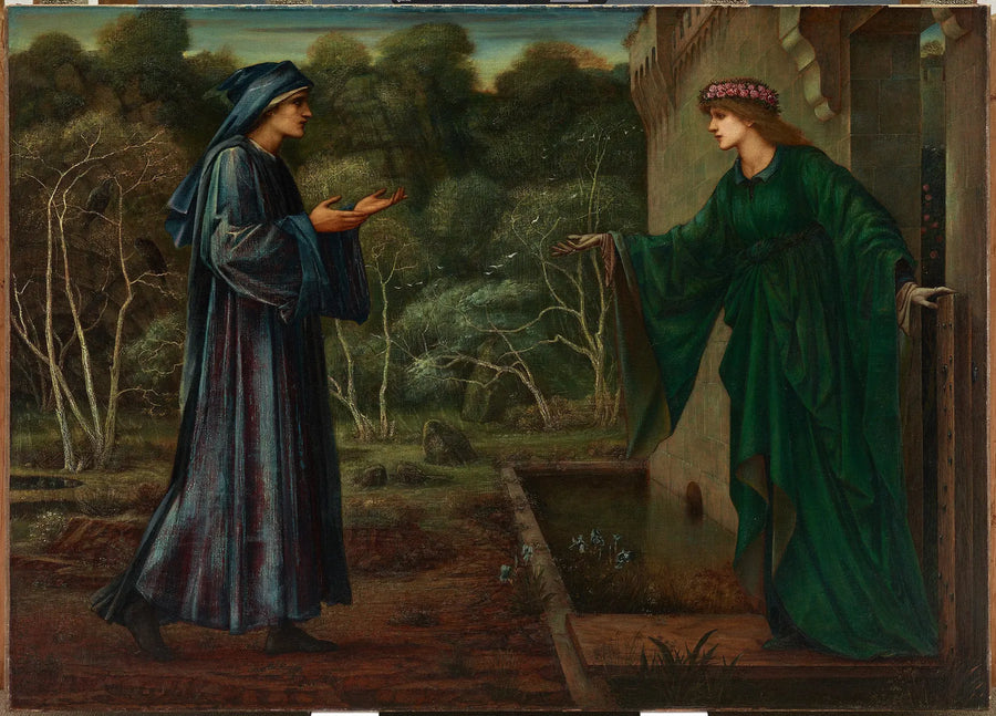 De pelgrim bij de poort van de luiheid - Edward Burne-Jones