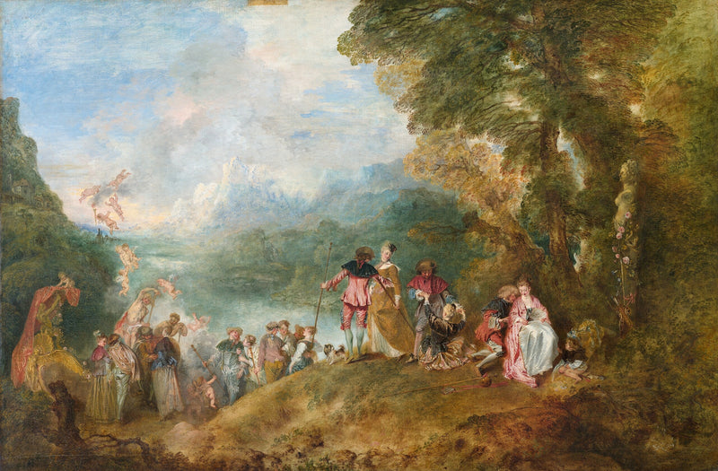 De pelgrimage naar het eiland Cythera - Antoine Watteau