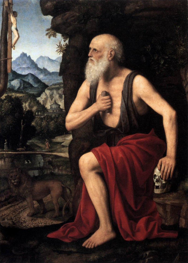 De boetvaardige Sint-Jeremia - Bernardino Luini