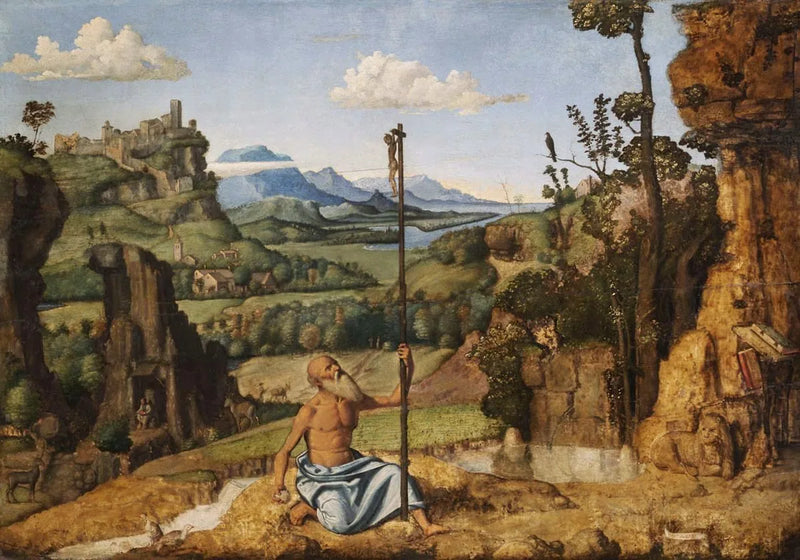De boeteling Sint-Jerome in de woestijn - Cima da Conegliano