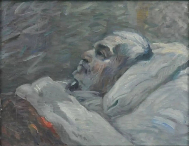 De Vader op het ziekenbed I - Franz Marc