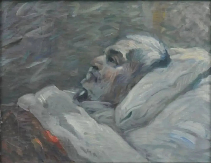 De Vader op het ziekenbed I - Franz Marc
