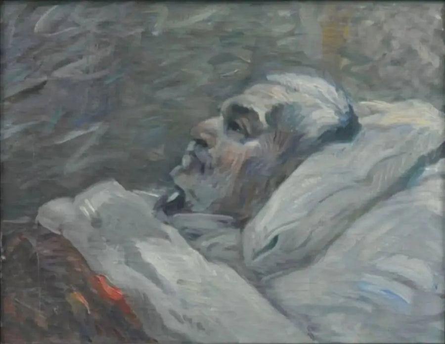 De Vader op het ziekenbed I - Franz Marc