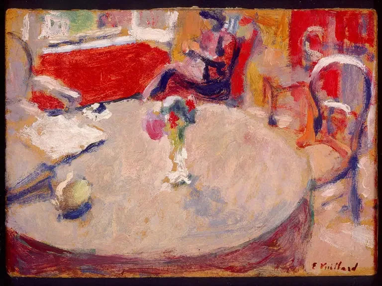 Het kleine boeket op de tafel - Édouard Vuillard