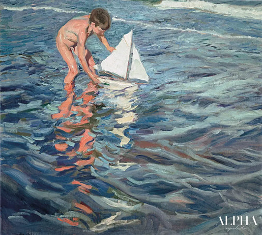 Le petit Cotre - Sorolla - Reproductions de tableaux et peintures haut de gamme