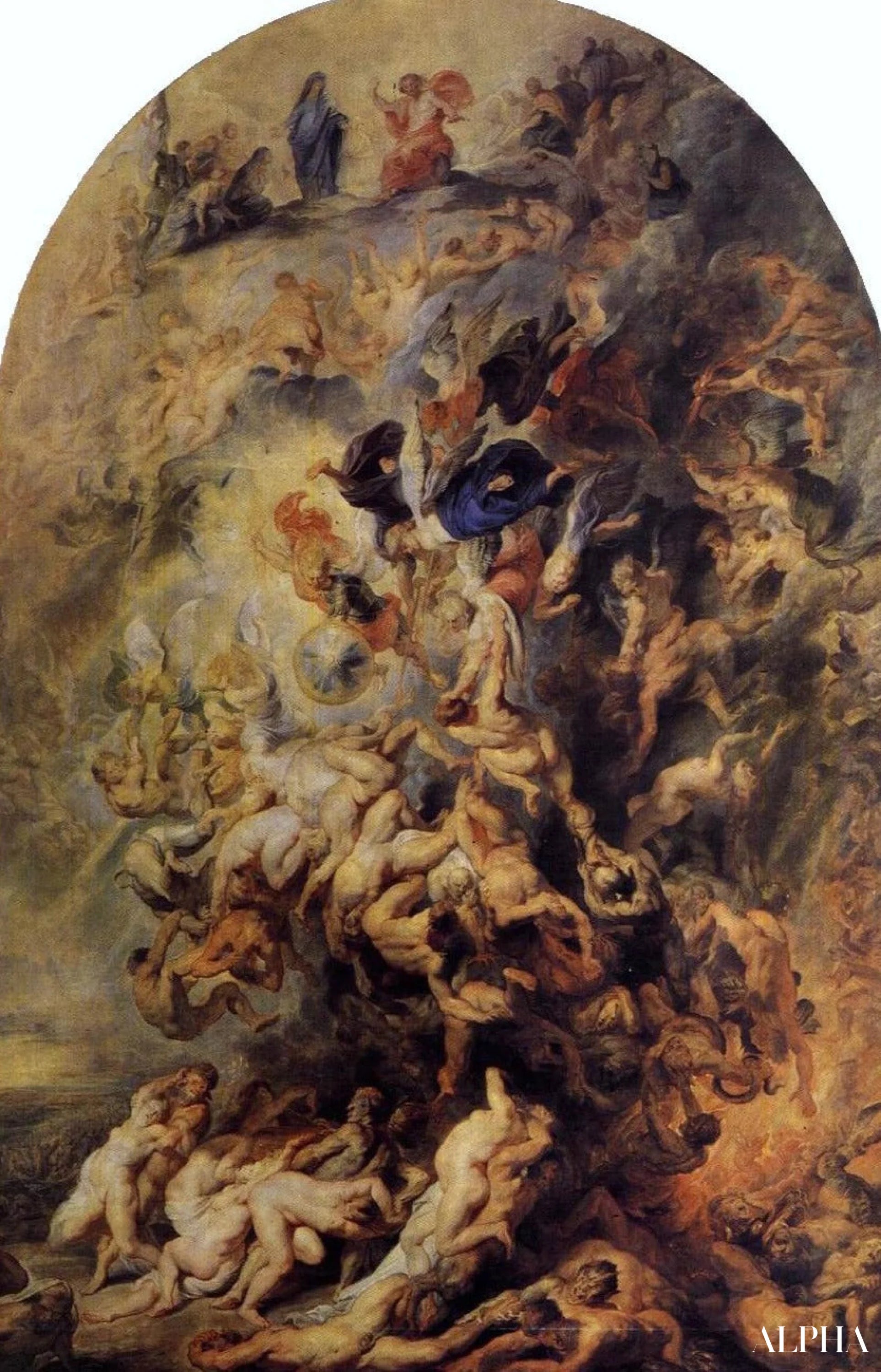 De kleine laatste oordeel (Rubens) - Peter Paul Rubens - Reproducties van schilderijen en hoogwaardige schilderijen