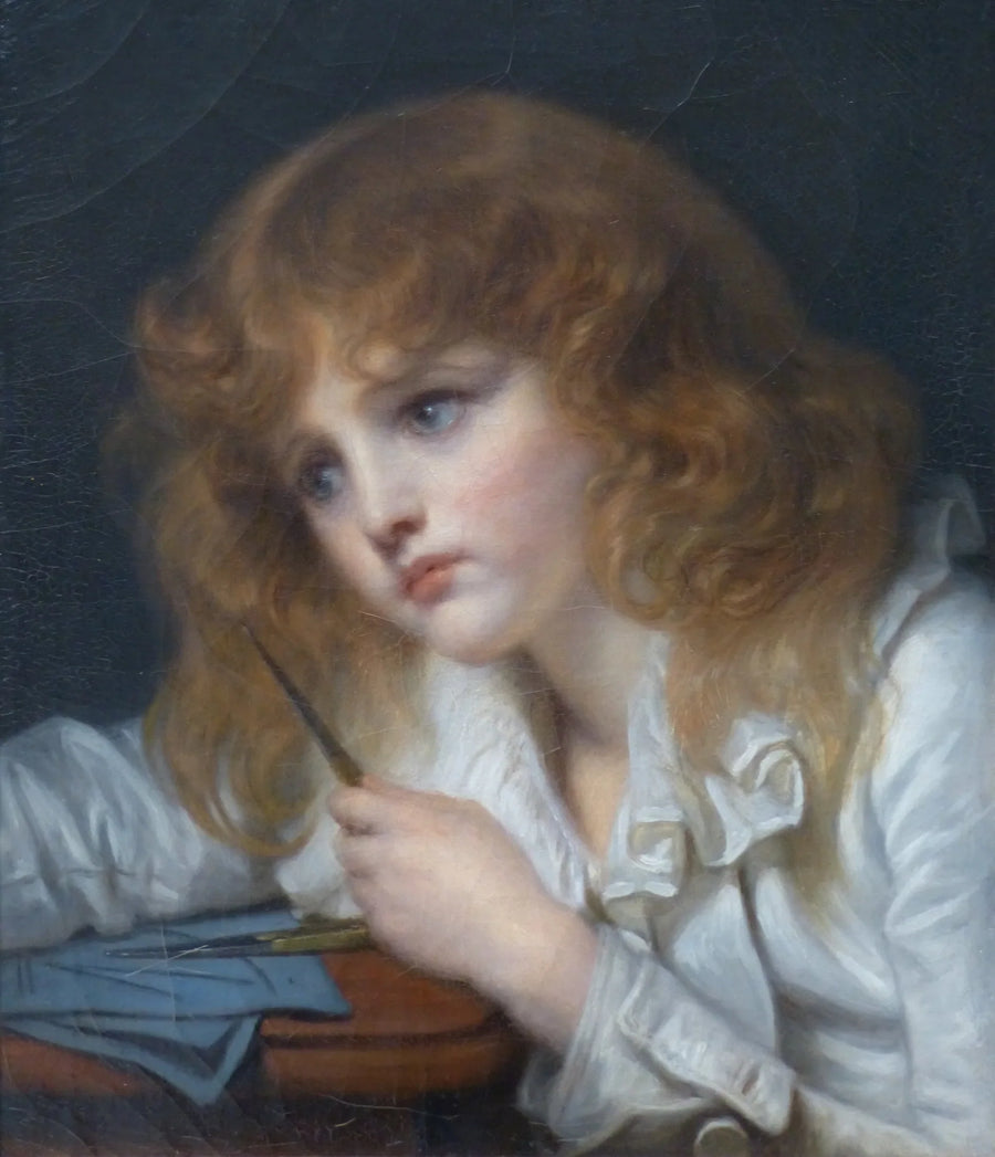De kleine wiskundige - Jean-Baptiste Greuze