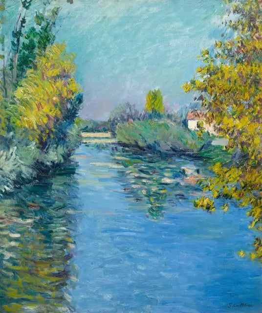 De kleine beha van de Seine, herfsteffect - Gustave Caillebotte