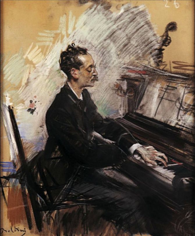 De pianist A. Rey Colaço - Giovanni Boldini