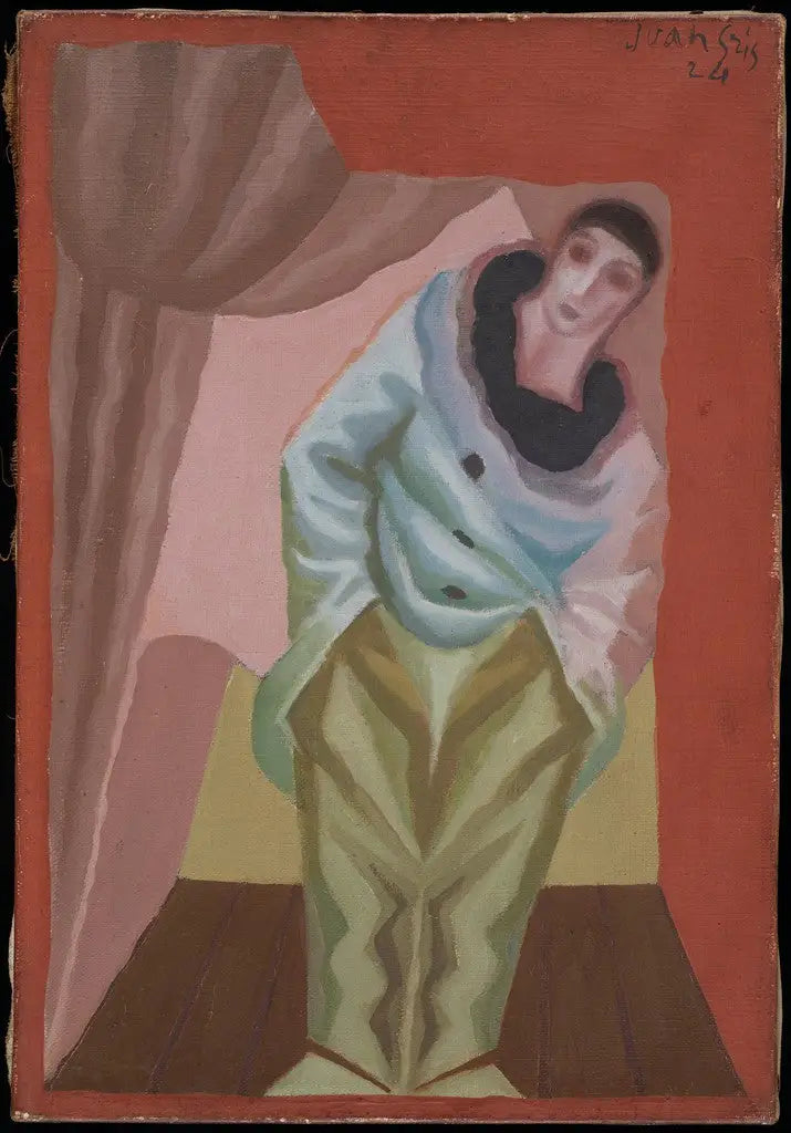 De Pierrot met Gordijn - Juan Gris