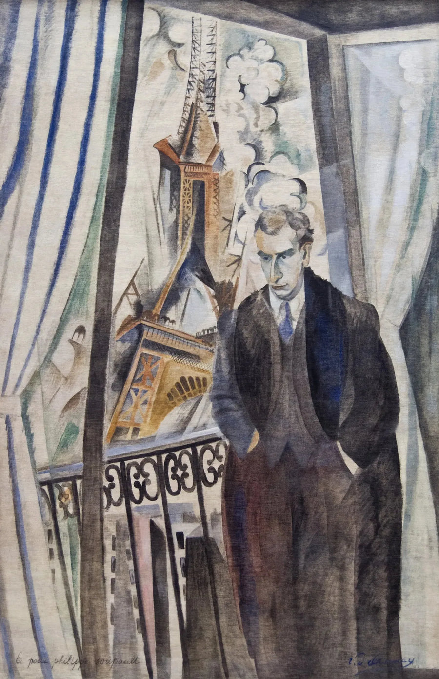 De dichter Philippe Soupault - Robert Delaunay