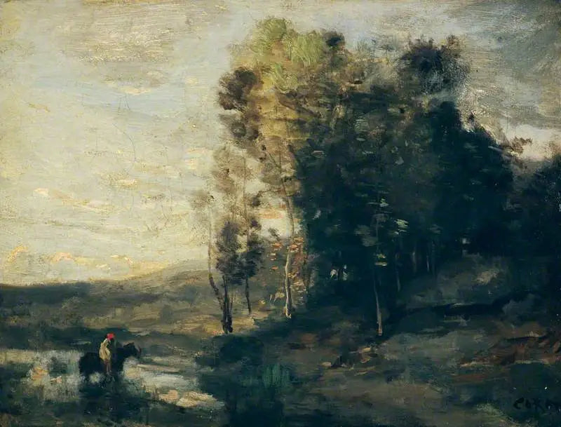 Het waterpunt - Jean-Baptiste Camille Corot