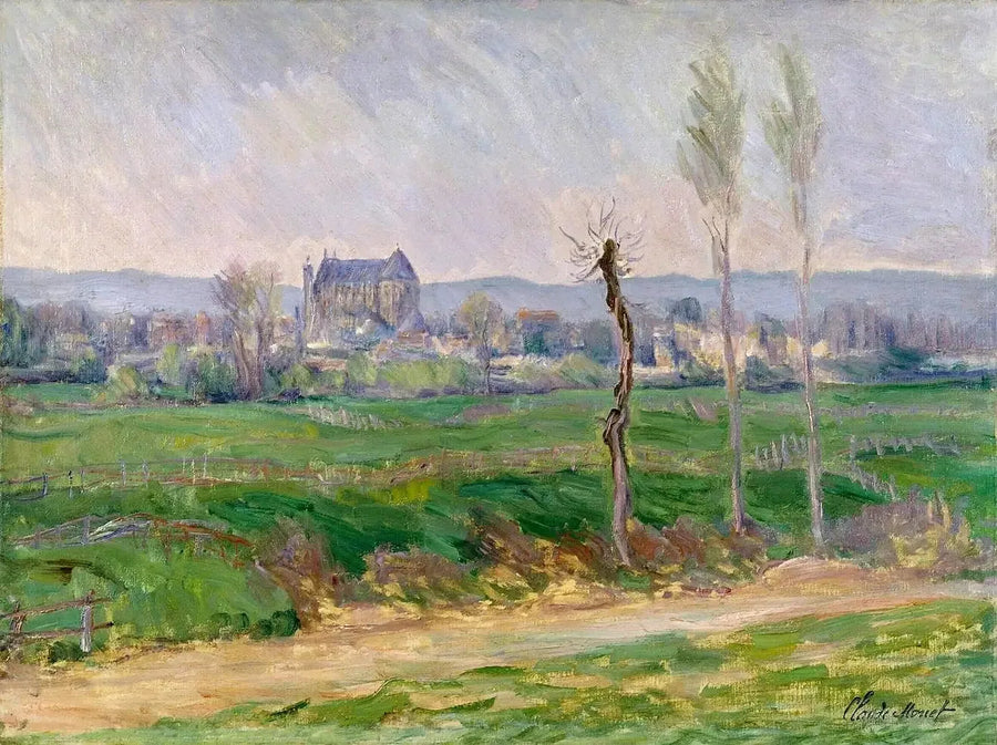 Het gezichtspunt van Vernon - Claude Monet