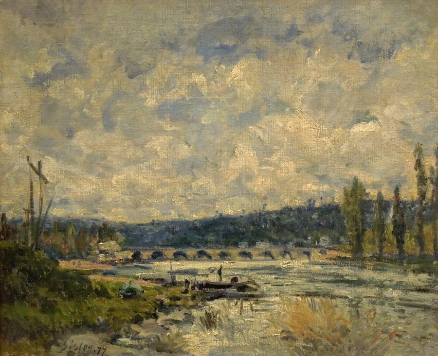 De Brug bij Sèvres - Alfred Sisley