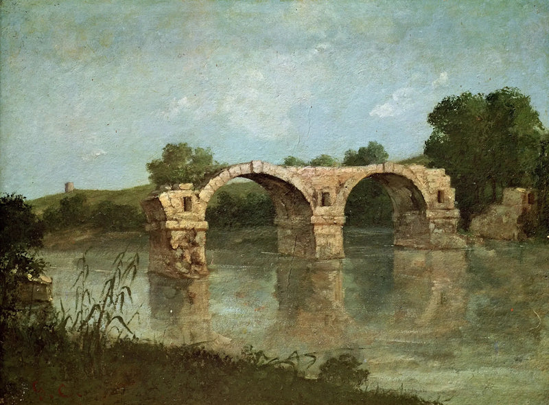 De brug van Ambrussum - Gustave Courbet