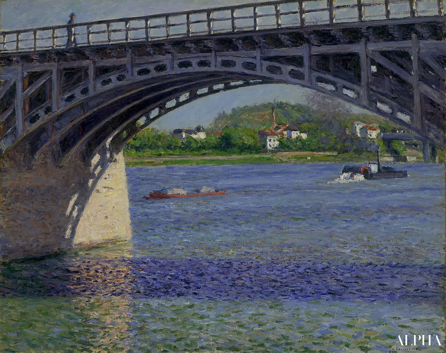 De brug van Argenteuil - Caillebotte - Reproducties van schilderijen en hoogwaardige schilderijen