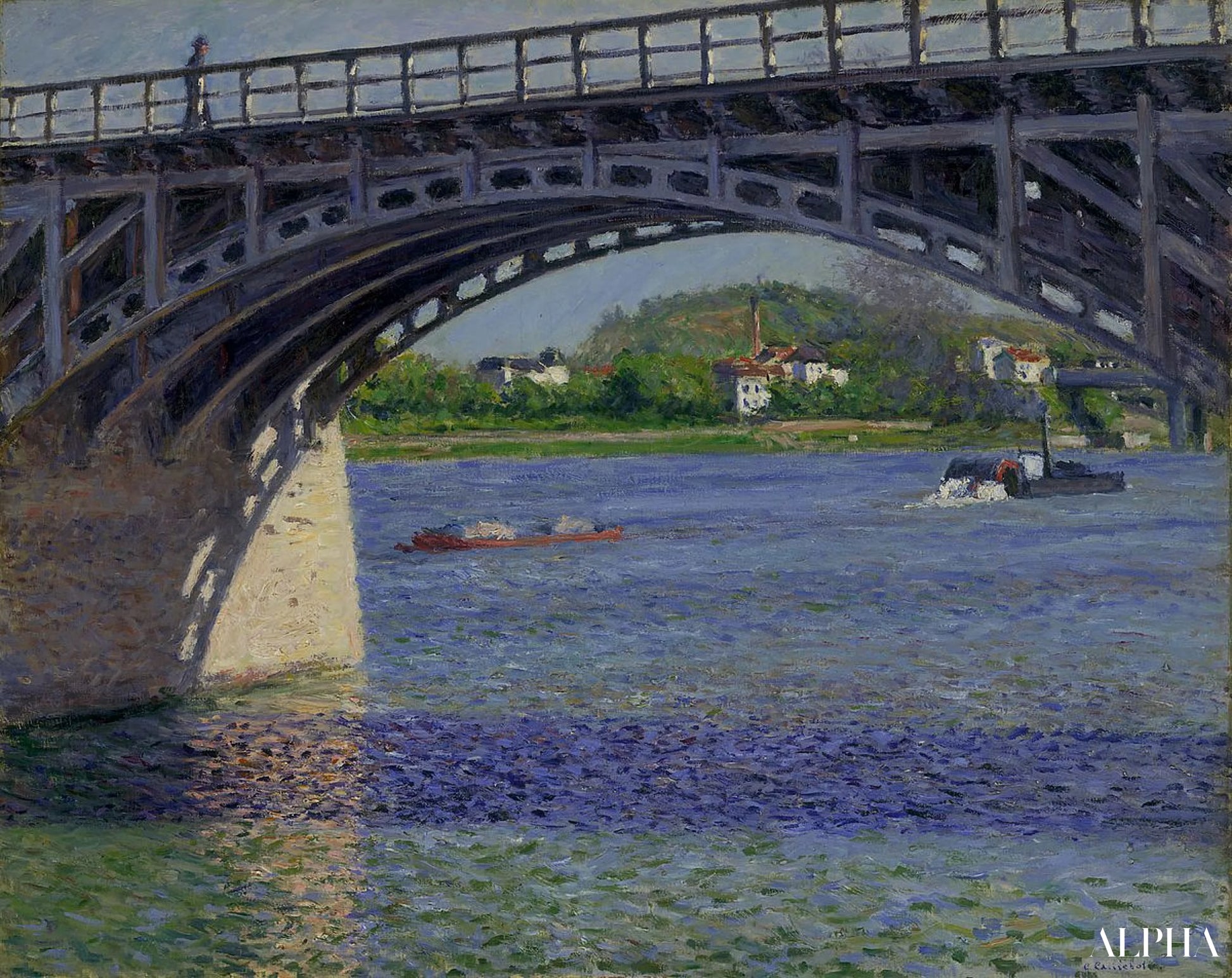 De brug van Argenteuil - Caillebotte - Reproducties van schilderijen en hoogwaardige schilderijen