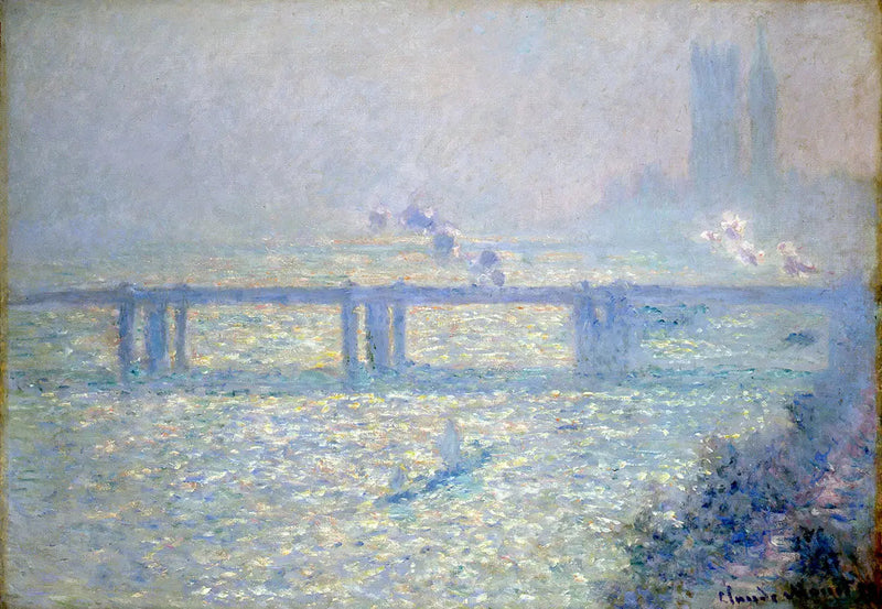 De brug van Charing Cross - Claude Monet