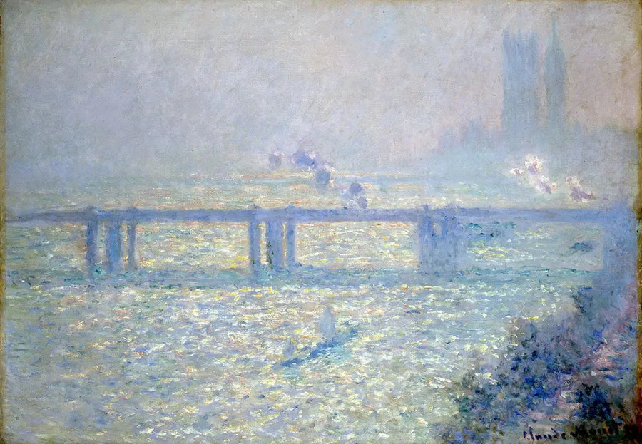 De brug van Charing Cross - Claude Monet