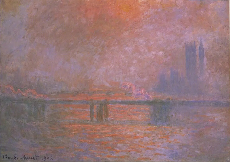 De Charing Cross-brug, de Theems - Claude Monet