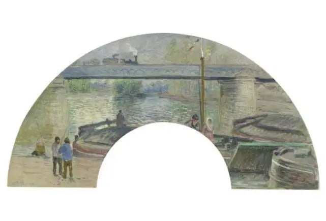 De Spoorbrug in Pontoise - Camille Pissarro