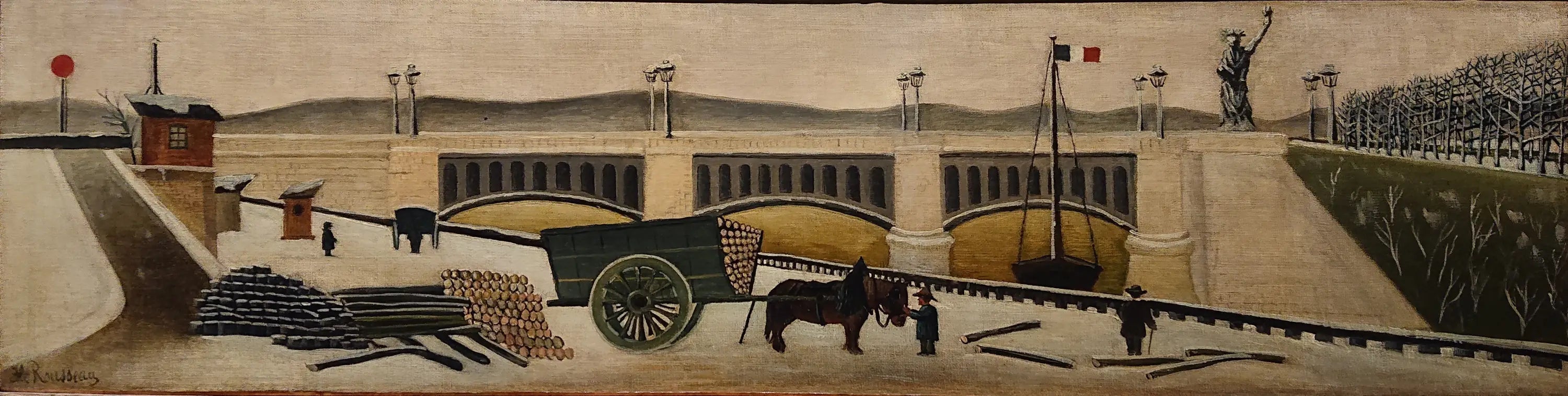 Le Pont de Grenelle - Henri Rousseau image 1 copie peinte à la main à l’huile