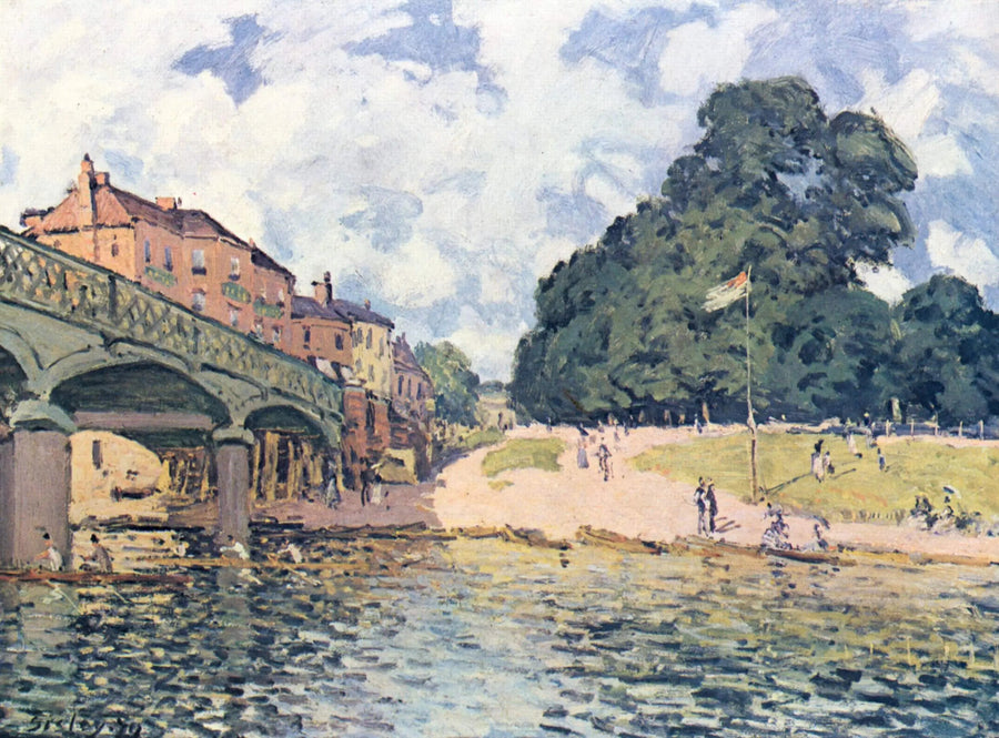 De brug van Hampton Court - Alfred Sisley