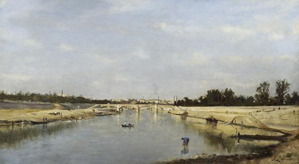 De Alma-brug bij Parijs - Stanislas Lépine