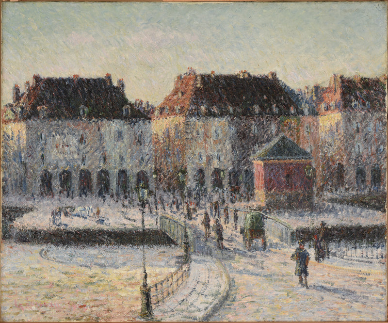 De Poissonneriebrug in Dieppe - Gustave Loiseau