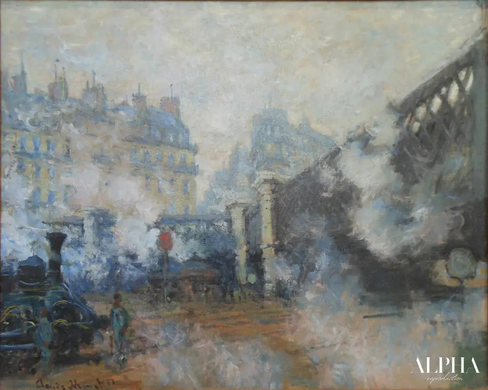 Le Pont de l'Europe, gare Saint-Lazare - Claude Monet - Reproductions de tableaux et peintures haut de gamme