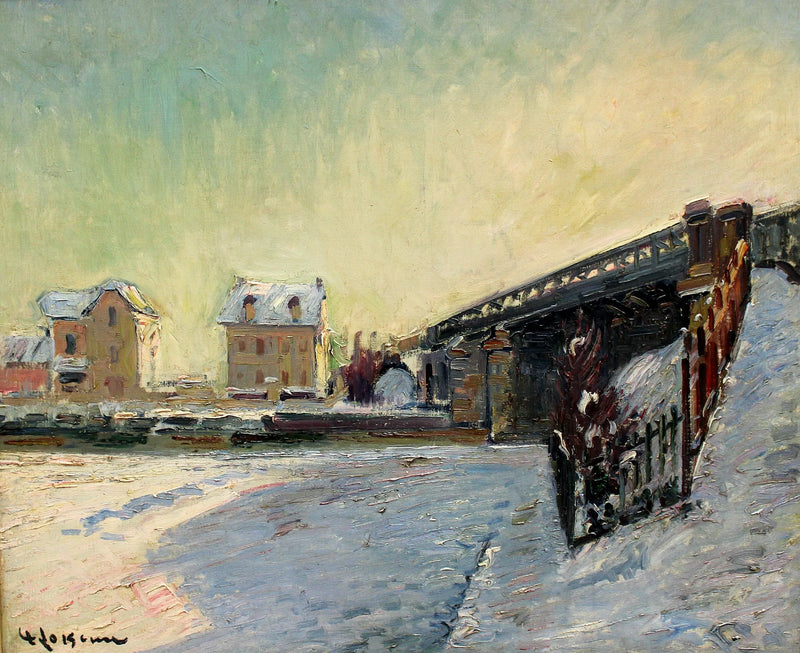 De brug van Saint-Ouen - Gustave Loiseau