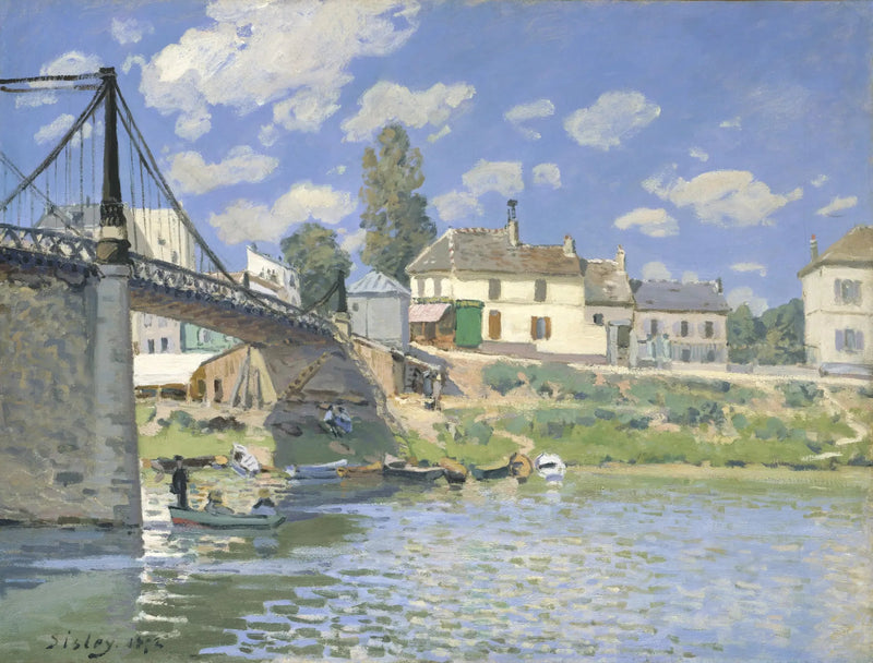 De Brug van Villeneuve-la-Garenne - Alfred Sisley