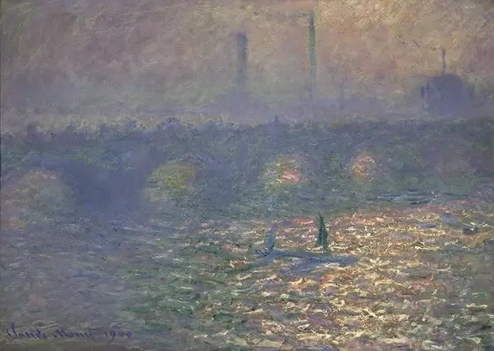 De brug van Waterloo - Claude Monet