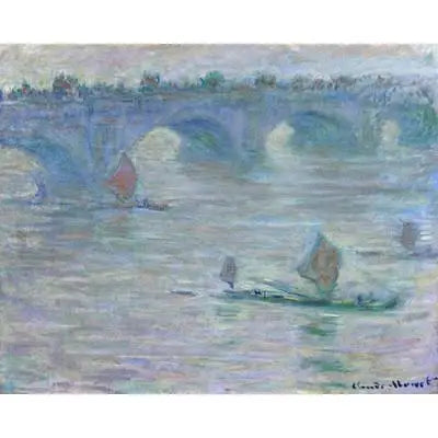 De brug van Waterloo - Claude Monet
