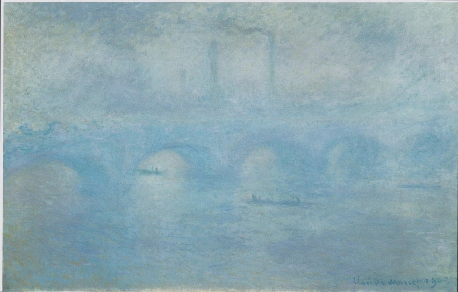 De Waterloo-brug. Mistig effect - Claude Monet