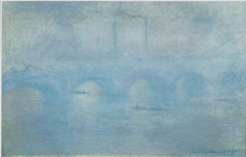 De Waterloo-brug. Mistig effect - Claude Monet