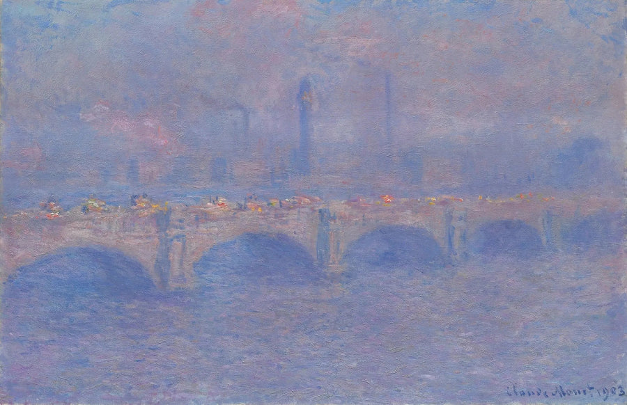 De Waterloo-brug, het effect van zonlicht - Claude Monet