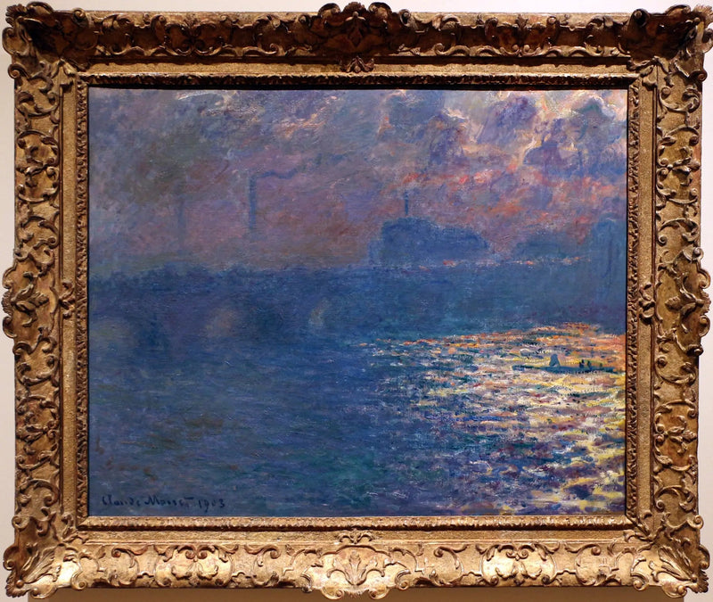 De Waterloo-brug, het effect van zonlicht - Claude Monet