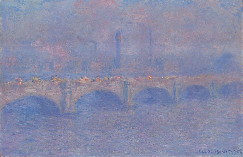 De Waterloo-brug, het effect van zonlicht - Claude Monet