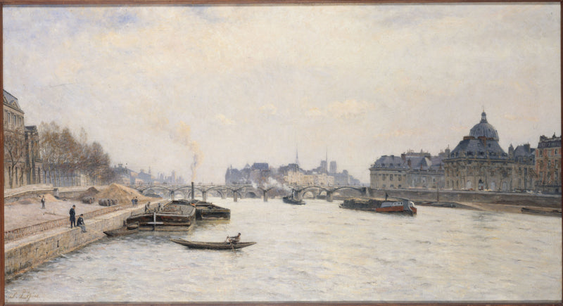 De Brug der Kunsten, uitzicht vanaf de Koninklijke Brug - Stanislas Lépine
