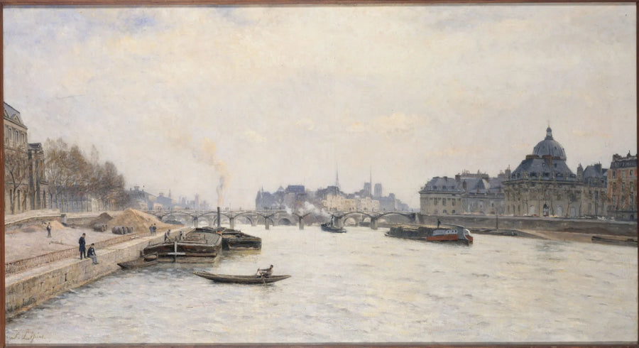 De Brug der Kunsten, uitzicht vanaf de Koninklijke Brug - Stanislas Lépine