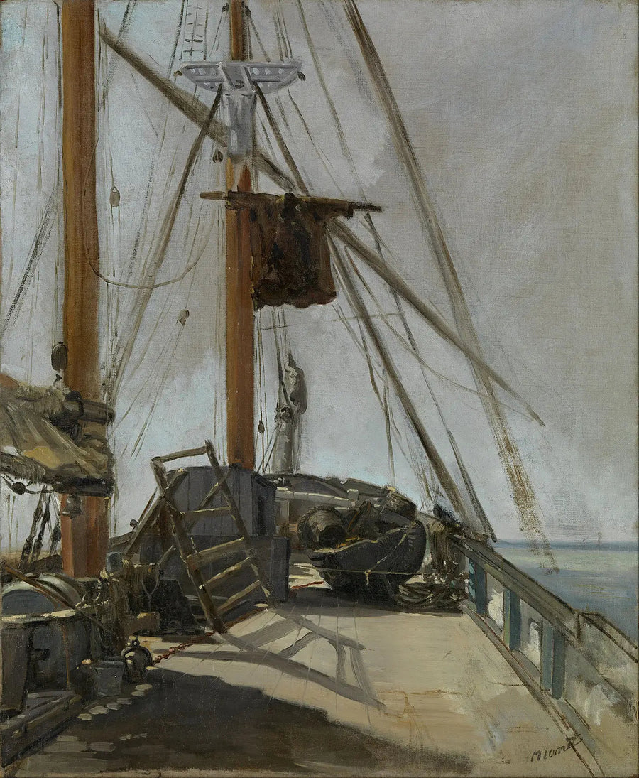 De brug van het schip - Édouard Manet