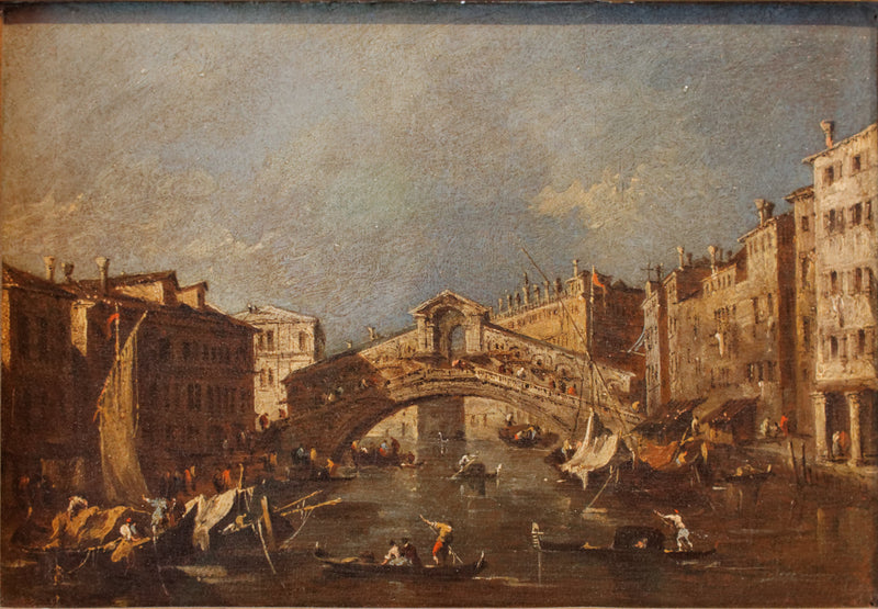 De Rialtobrug in Venetië - Francesco Guardi