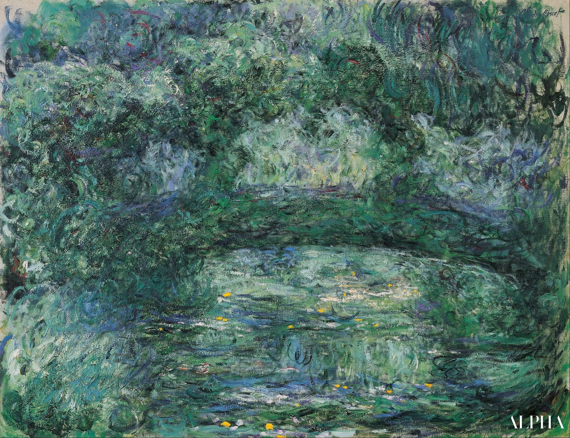 De Japanse brug van Claude Monet - Reproducties van schilderijen en hoogwaardige schilderijen